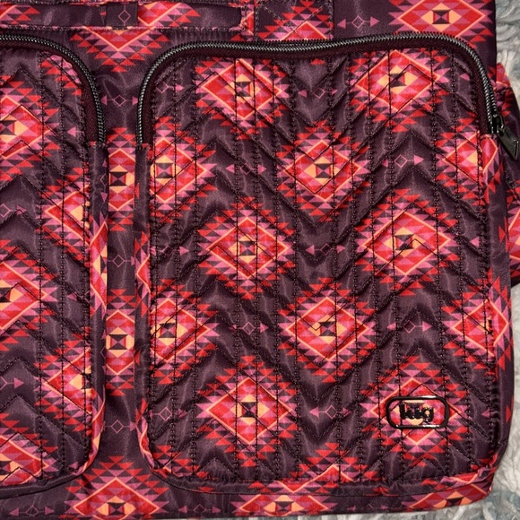 Lug x Mary DeAngelis Classic Duffel w/ Crossbody Strap-Drifter~Honeycomb Multi - Picture 9 of 12